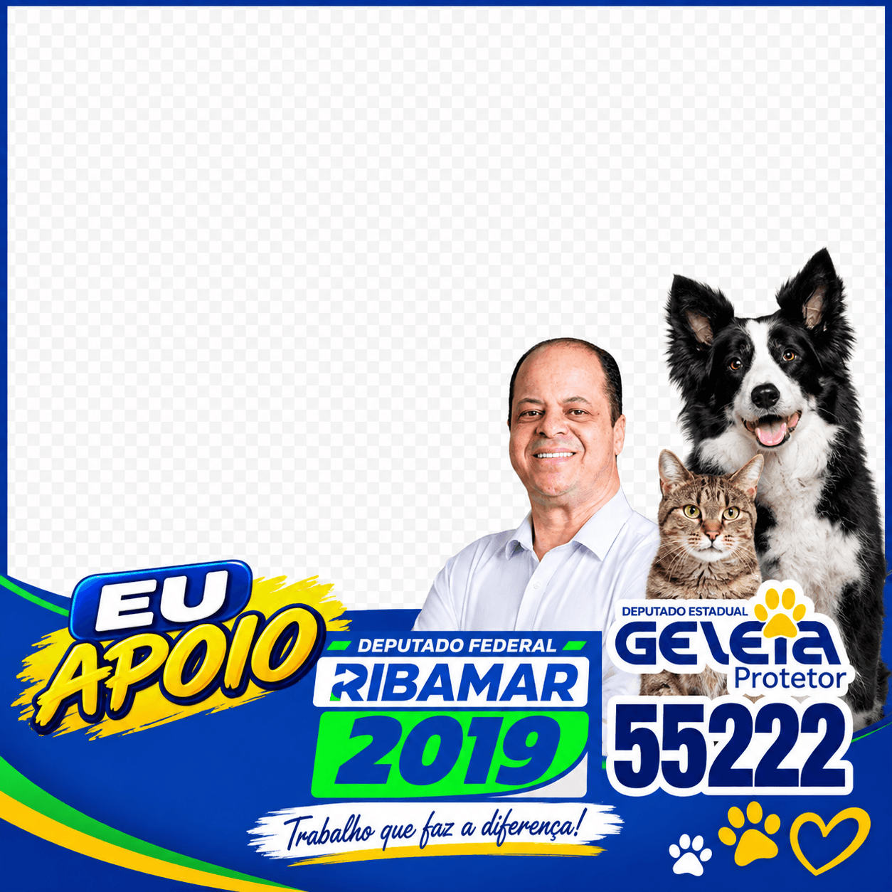 Moldura de EU APOIOMEUSDEPUTADOS